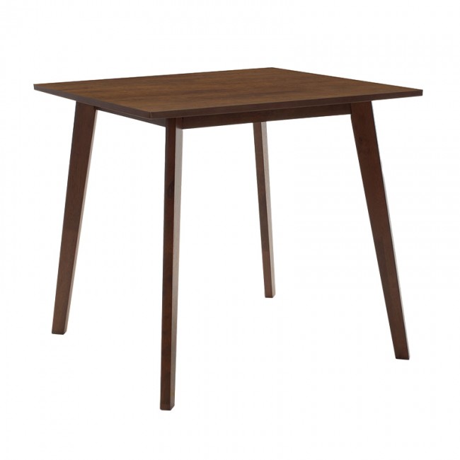Τραπέζι Benson pakoworld MDF με καπλαμά χρώμα καρυδί 80x80x75εκ Τραπέζι Benson pakoworld MDF με καπλαμά χρώμα καρυδί 80x80x75εκ