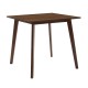 Τραπέζι Benson pakoworld MDF με καπλαμά χρώμα καρυδί 80x80x75εκ Τραπέζι Benson pakoworld MDF με καπλαμά χρώμα καρυδί 80x80x75εκ