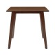 Τραπέζι Benson pakoworld MDF με καπλαμά χρώμα καρυδί 80x80x75εκ Τραπέζι Benson pakoworld MDF με καπλαμά χρώμα καρυδί 80x80x75εκ