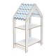 Ραφιέρα Montessori Zoilen pakoworld λευκό-μπλε mdf 50x30x80εκ Ραφιέρα Montessori Zoilen pakoworld λευκό-μπλε mdf 50x30x80εκ