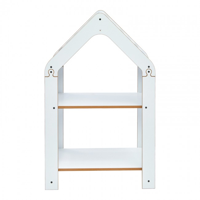 Ραφιέρα Montessori Zoilen pakoworld λευκό-μπλε mdf 50x30x80εκ Ραφιέρα Montessori Zoilen pakoworld λευκό-μπλε mdf 50x30x80εκ