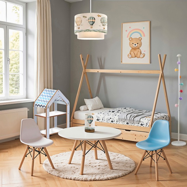 Ραφιέρα Montessori Zoilen pakoworld λευκό-μπλε mdf 50x30x80εκ Ραφιέρα Montessori Zoilen pakoworld λευκό-μπλε mdf 50x30x80εκ
