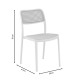 Καρέκλα Westley pakoworld pp φυσικό-λευκό 55x47x81εκ