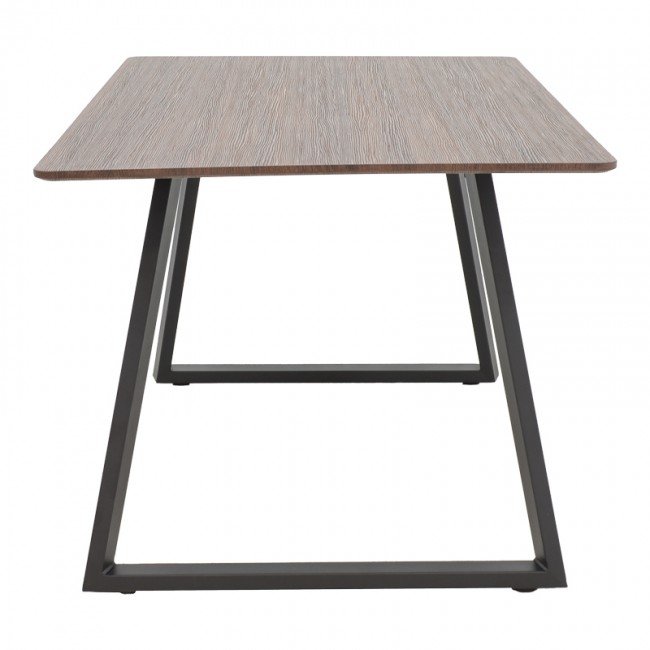 Τραπέζι Winor pakoworld καρυδί mdf-πόδι μαύρο μεταλλικό 160x90x75εκ Τραπέζι Winor pakoworld καρυδί mdf-πόδι μαύρο μεταλλικό 160x90x75εκ