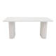 Τραπέζι Loozir pakoworld mdf σε απόχρωση λευκό μαρμάρου 180x90x75εκ Τραπέζι Loozir pakoworld mdf σε απόχρωση λευκό μαρμάρου 180x90x75εκ