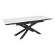 Τραπέζι Rogemi pakoworld γκρι mdf-μαύρο μέταλλο 160-200x90x75εκ Τραπέζι Rogemi pakoworld γκρι mdf-μαύρο μέταλλο 160-200x90x75εκ