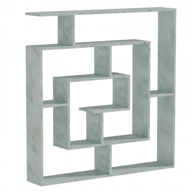 Βιβλιοθήκη Nardy pakoworld λευκό μαρμάρου 125x22x129εκ Βιβλιοθήκη Nardy pakoworld λευκό μαρμάρου 125x22x129εκ