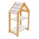Ραφιέρα Montessori Zoilen pakoworld φυσικό-λευκό-ροζ mdf 50x30x80εκ Ραφιέρα Montessori Zoilen pakoworld φυσικό-λευκό-ροζ mdf 50x30x80εκ