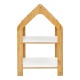 Ραφιέρα Montessori Zoilen pakoworld φυσικό-λευκό-ροζ mdf 50x30x80εκ Ραφιέρα Montessori Zoilen pakoworld φυσικό-λευκό-ροζ mdf 50x30x80εκ
