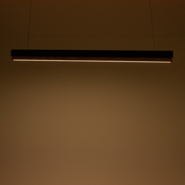 Φωτιστικό οροφής Rafmole pakoworld led μαύρο μέταλλο-ξύλο 120x7.5εκ Φωτιστικό οροφής Rafmole pakoworld led μαύρο μέταλλο-ξύλο 120x7.5εκ