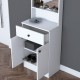 Έπιπλο εισόδου Rockder pakoworld λευκό μελαμίνης 60x35.5x182.8εκ Έπιπλο εισόδου Rockder pakoworld λευκό μελαμίνης 60x35.5x182.8εκ