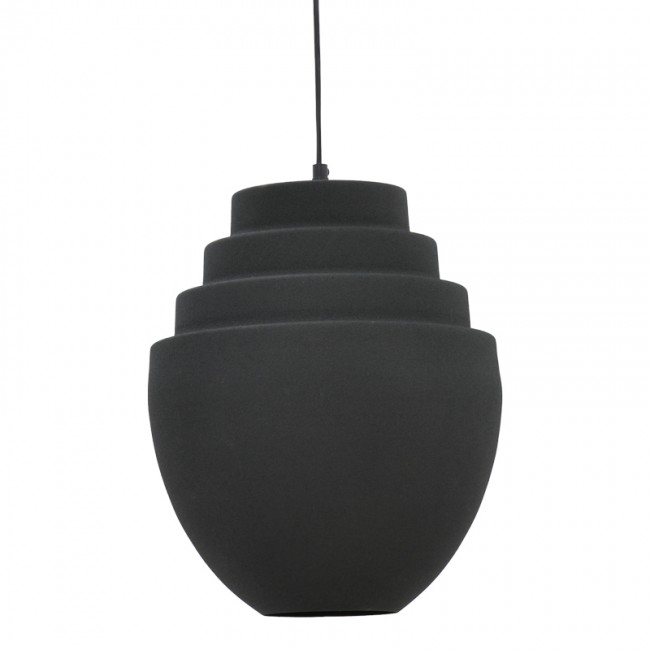 Φωτιστικό οροφής Kelsy Inart E27 μαύρο μέταλλο Φ30x122εκ Φωτιστικό οροφής Kelsy Inart E27 μαύρο μέταλλο Φ30x122εκ