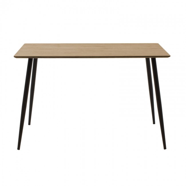 Τραπέζι Cuba pakoworld MDF sonoma-μαύρο 120x70x76εκ Τραπέζι Cuba pakoworld MDF sonoma-μαύρο 120x70x76εκ
