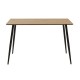 Τραπέζι Cuba pakoworld MDF sonoma-μαύρο 120x70x76εκ Τραπέζι Cuba pakoworld MDF sonoma-μαύρο 120x70x76εκ