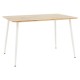 Τραπέζι Cuba pakoworld MDF sonoma-λευκό 120x80x75εκ Τραπέζι Cuba pakoworld MDF sonoma-λευκό 120x80x75εκ