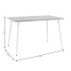 Τραπέζι Cuba pakoworld MDF sonoma-λευκό 120x80x75εκ Τραπέζι Cuba pakoworld MDF sonoma-λευκό 120x80x75εκ