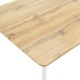 Τραπέζι Cuba pakoworld MDF sonoma-λευκό 120x80x75εκ Τραπέζι Cuba pakoworld MDF sonoma-λευκό 120x80x75εκ