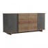 Μπουφές Zafore pakoworld σε oak - καφέ antique απόχρωση 180x45x80εκ