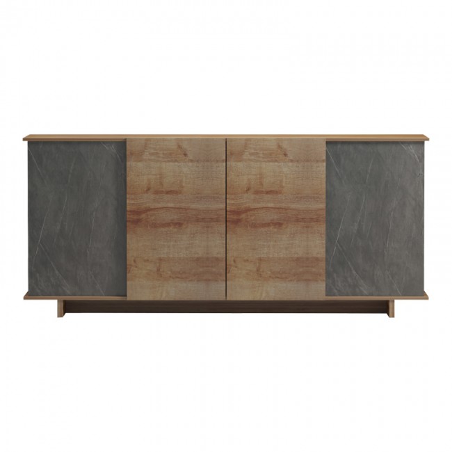 Μπουφές Zafore pakoworld σε oak - καφέ antique απόχρωση 180x45x80εκ Μπουφές Zafore pakoworld σε oak - καφέ antique απόχρωση 180x45x80εκ