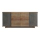 Μπουφές Zafore pakoworld σε oak - καφέ antique απόχρωση 180x45x80εκ Μπουφές Zafore pakoworld σε oak - καφέ antique απόχρωση 180x45x80εκ