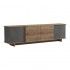 Έπιπλο τηλεόρασης Zafore pakoworld σε oak-καφέ antique απόχρωση 180x33x50εκ