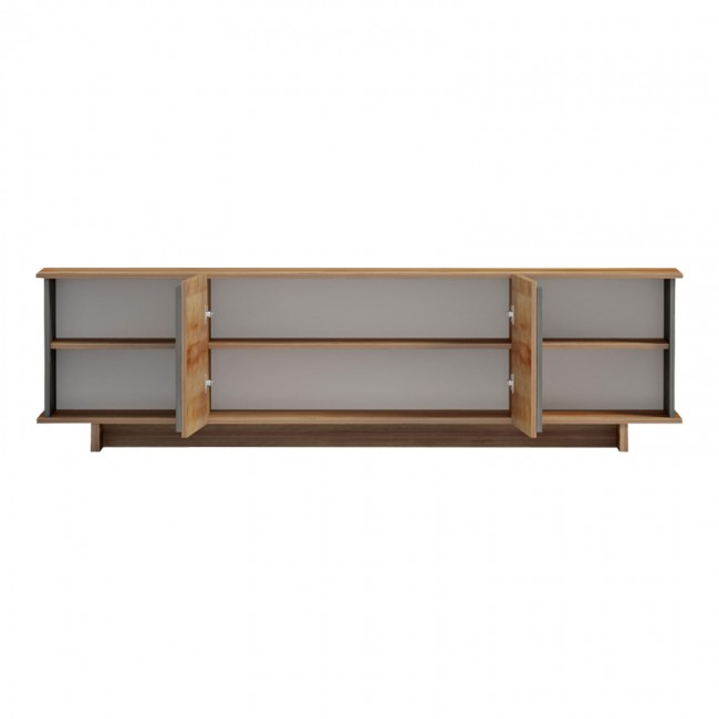 Έπιπλο τηλεόρασης Zafore pakoworld σε oak-καφέ antique απόχρωση 180x33x50εκ Έπιπλο τηλεόρασης Zafore pakoworld σε oak-καφέ antique απόχρωση 180x33x50εκ