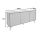Μπουφές Billie pakoworld sonoma-γκρι 149x40x77εκ Μπουφές Billie pakoworld sonoma-γκρι 149x40x77εκ