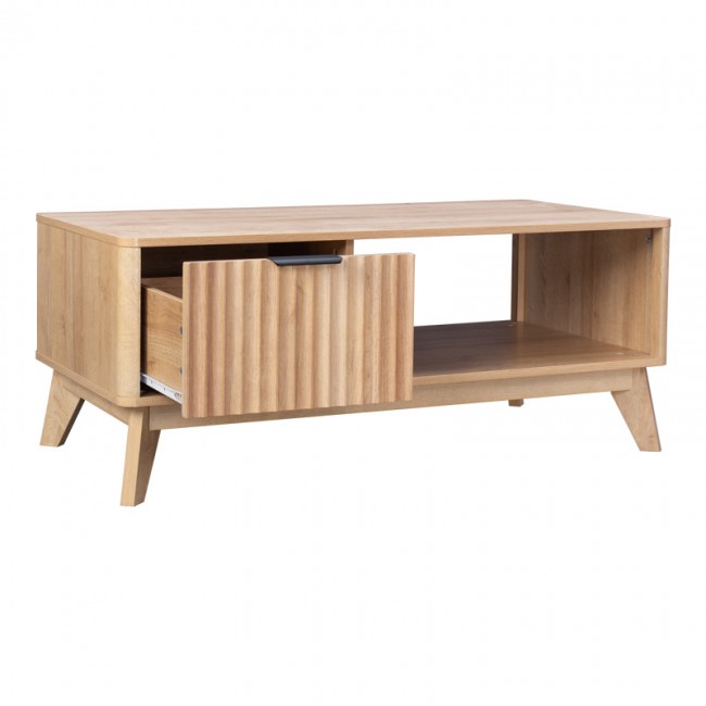 Τραπέζι σαλονιού Hamea pakoworld mdf σε φυσική απόχρωση 110x55,2x45εκ Τραπέζι σαλονιού Hamea pakoworld mdf σε φυσική απόχρωση 110x55,2x45εκ