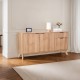 Μπουφές Hamea pakoworld mdf σε φυσική απόχρωση 150x39,5x73εκ Μπουφές Hamea pakoworld mdf σε φυσική απόχρωση 150x39,5x73εκ