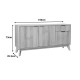 Μπουφές Hamea pakoworld mdf σε φυσική απόχρωση 150x39,5x73εκ Μπουφές Hamea pakoworld mdf σε φυσική απόχρωση 150x39,5x73εκ