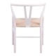 Καρέκλα Wishbone pakoworld rubberwood-σχοινί σε λευκή απόχρωση 60x51x80εκ Καρέκλα Wishbone pakoworld rubberwood-σχοινί σε λευκή απόχρωση 60x51x80εκ