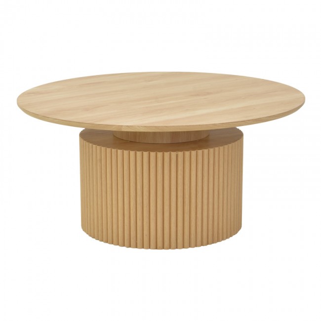 Τραπέζι σαλονιού Opols pakoworld mdf σε φυσική απόχρωση Φ90x42εκ Τραπέζι σαλονιού Opols pakoworld mdf σε φυσική απόχρωση Φ90x42εκ