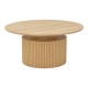 Τραπέζι σαλονιού Opols pakoworld mdf σε φυσική απόχρωση Φ90x42εκ Τραπέζι σαλονιού Opols pakoworld mdf σε φυσική απόχρωση Φ90x42εκ