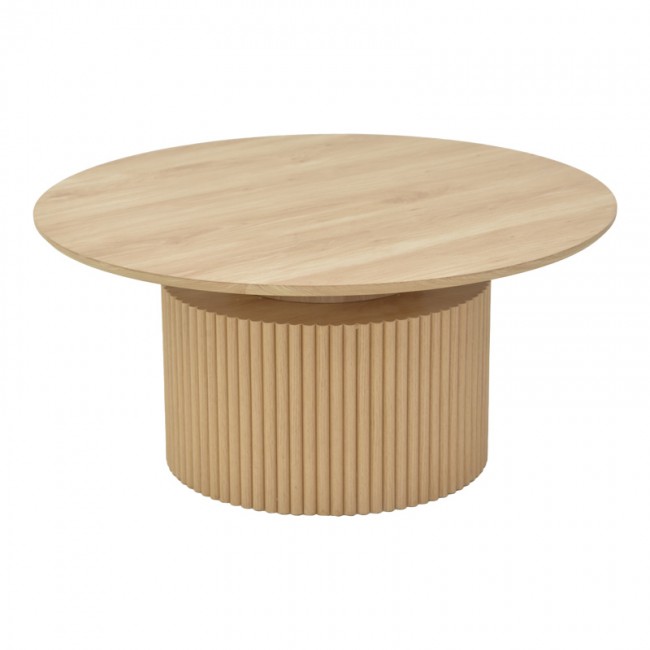 Τραπέζι σαλονιού Opols pakoworld mdf σε φυσική απόχρωση Φ90x42εκ Τραπέζι σαλονιού Opols pakoworld mdf σε φυσική απόχρωση Φ90x42εκ