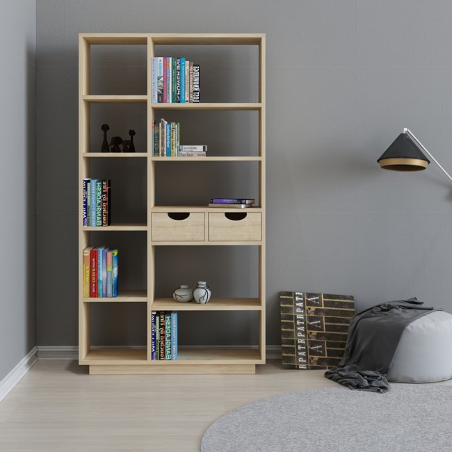 Βιβλιοθήκη με συρτάρια Dakin pakoworld σε oak απόχρωση 80x25x190εκ Βιβλιοθήκη με συρτάρια Dakin pakoworld σε oak απόχρωση 80x25x190εκ