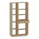 Βιβλιοθήκη με συρτάρια Dakin pakoworld σε oak απόχρωση 80x25x190εκ Βιβλιοθήκη με συρτάρια Dakin pakoworld σε oak απόχρωση 80x25x190εκ