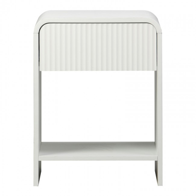 Κομοδίνο Zeplen pakoworld MDF σε λευκή απόχρωση 40x40x53εκ Κομοδίνο Zeplen pakoworld MDF σε λευκή απόχρωση 40x40x53εκ