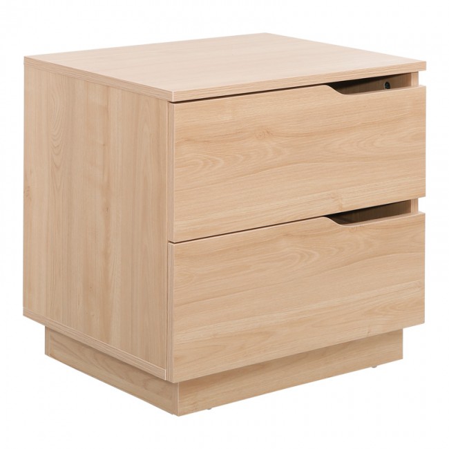 Κομοδίνο Verena I pakoworld σε φυσική απόχρωση 48x40x48εκ Κομοδίνο Verena I pakoworld σε φυσική απόχρωση 48x40x48εκ