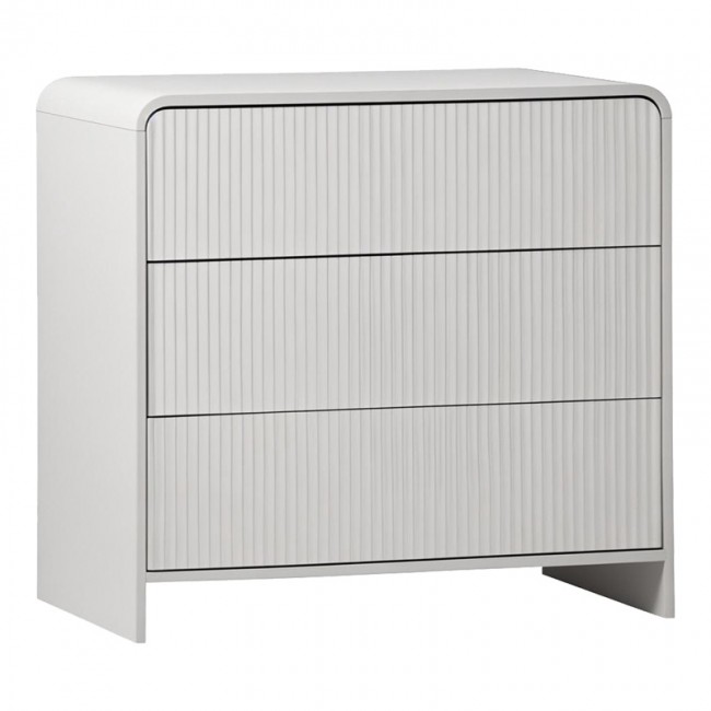 Συρταριέρα Zeplen pakoworld MDF σε λευκή απόχρωση 80x40x75εκ Συρταριέρα Zeplen pakoworld MDF σε λευκή απόχρωση 80x40x75εκ