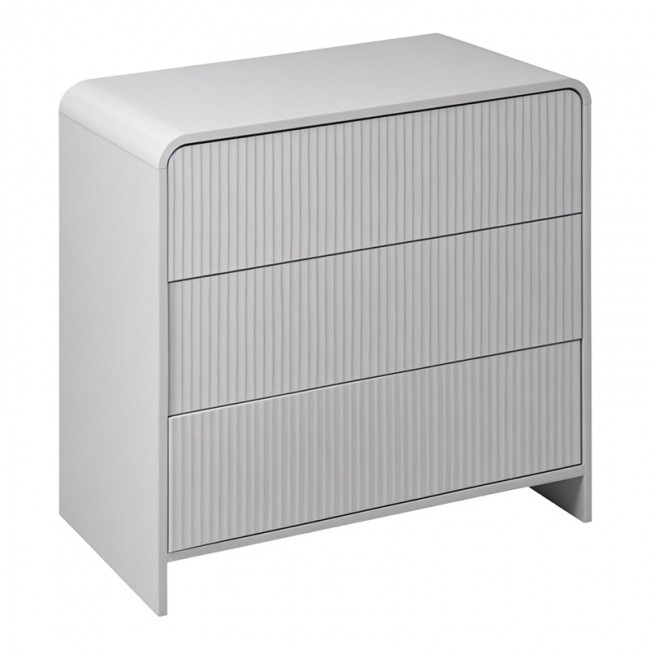 Συρταριέρα Zeplen pakoworld MDF σε λευκή απόχρωση 80x40x75εκ Συρταριέρα Zeplen pakoworld MDF σε λευκή απόχρωση 80x40x75εκ