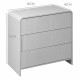 Συρταριέρα Zeplen pakoworld MDF σε λευκή απόχρωση 80x40x75εκ Συρταριέρα Zeplen pakoworld MDF σε λευκή απόχρωση 80x40x75εκ
