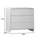 Συρταριέρα Zeplen pakoworld MDF σε λευκή απόχρωση 80x40x75εκ Συρταριέρα Zeplen pakoworld MDF σε λευκή απόχρωση 80x40x75εκ