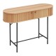 Κονσόλα Zeplen pakoworld MDF-μέταλλο σε oak απόχρωση 100x35x75εκ Κονσόλα Zeplen pakoworld MDF-μέταλλο σε oak απόχρωση 100x35x75εκ