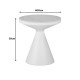 Βοηθητικά τραπέζια Coozlin Inart sintered stone σε απόχρωση λευκό μαρμάρου με λευκό μέταλλο Βοηθητικά τραπέζια Coozlin Inart sintered stone σε απόχρωση λευκό μαρμάρου με λευκό μέταλλο