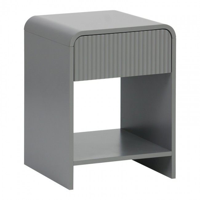Κομοδίνο Zeplen pakoworld MDF σε γκρι απόχρωση 40x40x53εκ Κομοδίνο Zeplen pakoworld MDF σε γκρι απόχρωση 40x40x53εκ