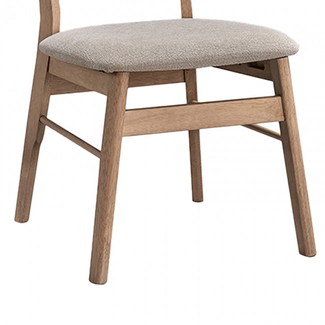 Καρέκλα Cairo pakoworld rubberwood σε φυσική-εκρού απόχρωση 47x47x76εκ Καρέκλα Cairo pakoworld rubberwood σε φυσική-εκρού απόχρωση 47x47x76εκ