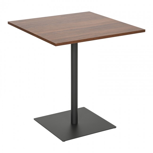 Τραπέζι Nerobian pakoworld mdf σε καρυδί απόχρωση 70x70x75εκ