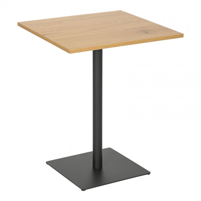 Τραπέζι Nerobian pakoworld mdf σε sonoma απόχρωση 60x60x75εκ