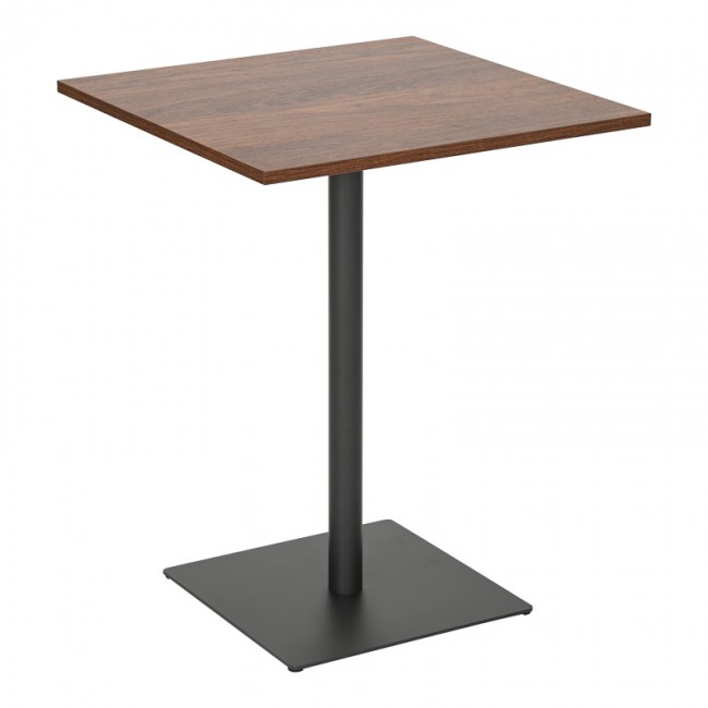 Τραπέζι Nerobian pakoworld mdf σε καρυδί απόχρωση 60x60x75εκ
