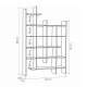Βιβλιοθήκη Manco pakoworld σε ανθρακί απόχρωση 122x25.5x188εκ Βιβλιοθήκη Manco pakoworld σε ανθρακί απόχρωση 122x25.5x188εκ
